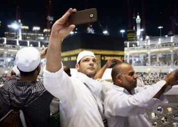 selfie saat umroh