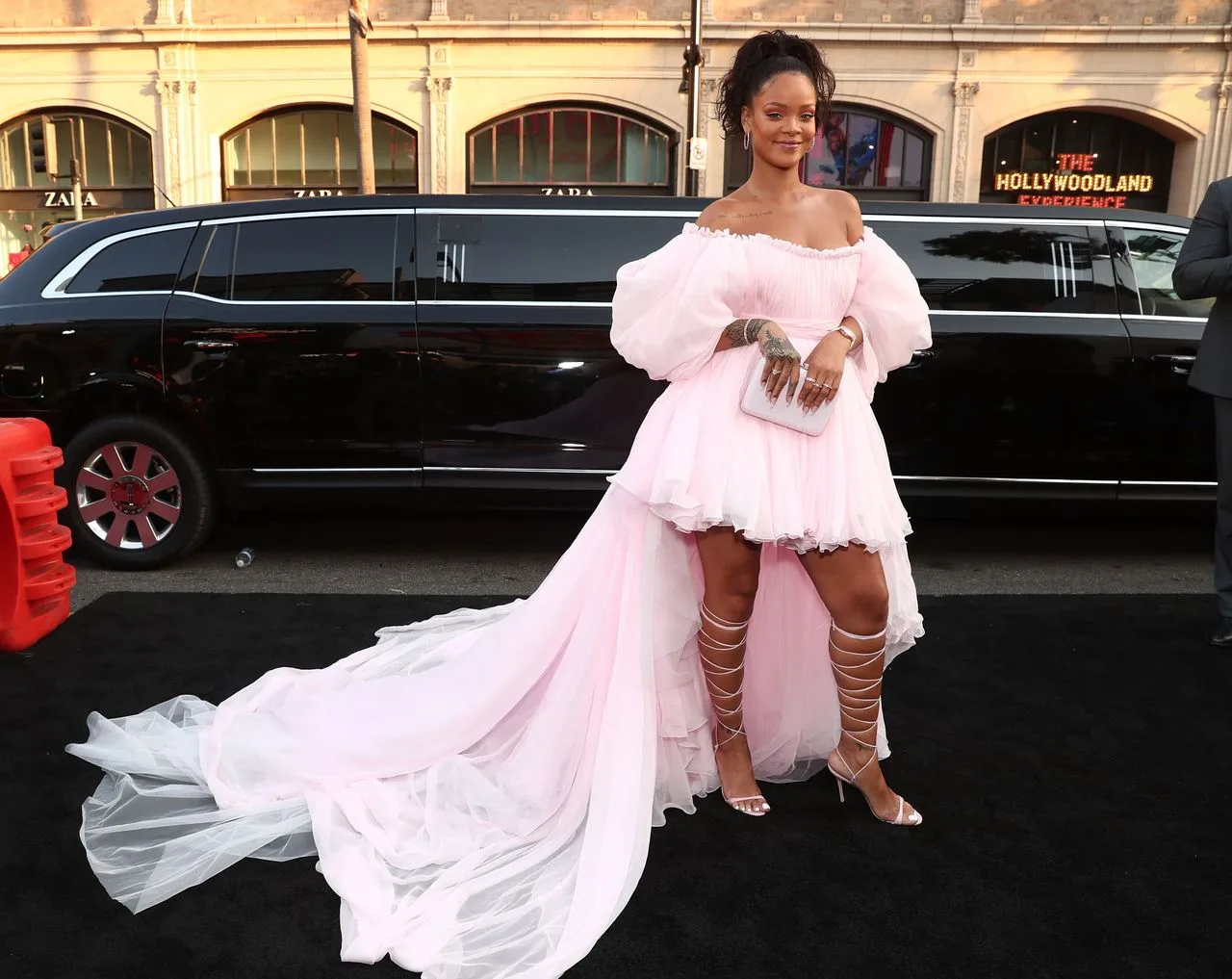 Image result for dress tulle rihanna pink
