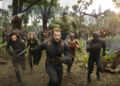 Marvel Studios' AVENGERS: INFINITY WAR..L to R: War Machine (Don Cheadle), Winter Soldier/Bucky Barnes (Sebastian Stan), Black Widow/Natasha Romanoff (Scarlet Johansson), Captain America/Steve Rogers (Chris Evans), Hulk (Mark Ruffalo), Okoye (Danai Gurira), Falcon (Anthony Mackie) and Black Panther/T'Challa (Chadwick Boseman)..Photo: Film Frame..©Marvel Studios 2018