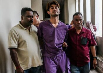 PETALING JAYA, 12/01/2018. Famous film actor and director Datuk Farid Kamil Zahari slapped a traffic police officer and kicked two civilians for four days to assist in the investigation at the Petaling Court Complex. pic by MALAYMAIL/Hari Anggara.