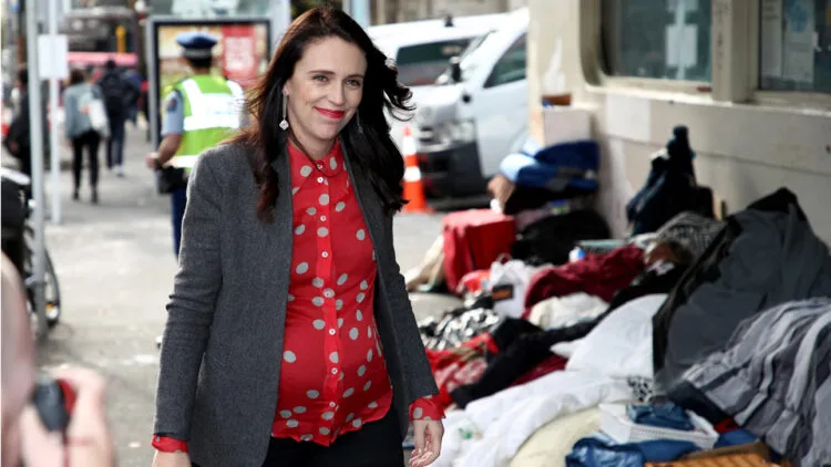 AUCKLAND, NEW ZEALAND - JUNE 13: New Zealand Prime Minister Jacinda Ardern arrives at Auckland City Mission on June 13, 2018 in Auckland, New Zealand. Prime Minister Jacinda Ardern has announced Government funding to increase the number of beds available in Auckland for drug and alcohol detoxification by 50 per cent with $16.7 million in one-off funding to build two floors of the Auckland City MissionÕs new Mission HomeGround development (Photo by Phil Walter/Getty Images)