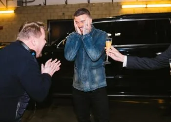 David Beckham gets pranked on The Late Late Show with James Corden, airing Monday March 11, 2019. Photo: Terence Patrick/CBS ÃÂ©2019 CBS Broadcasting, Inc. All Rights Reserved