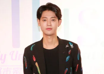 HONG KONG - OCTOBER 10: South Korean singer-songwriter Jung Joon-young attends a press conference of tvN travel program on October 10, 2017 in Hong Kong, China. (Photo by VCG/VCG via Getty Images)