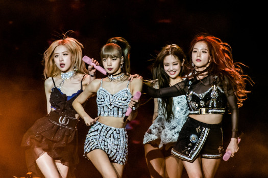 Blackpink performs in the Sahara tent during Coachella Valley Music and Arts Festival at the Empire Polo Club in Indio on Friday, April 12, 2019. (Photo by Watchara Phomicinda, The Press-Enterprise/SCNG)
