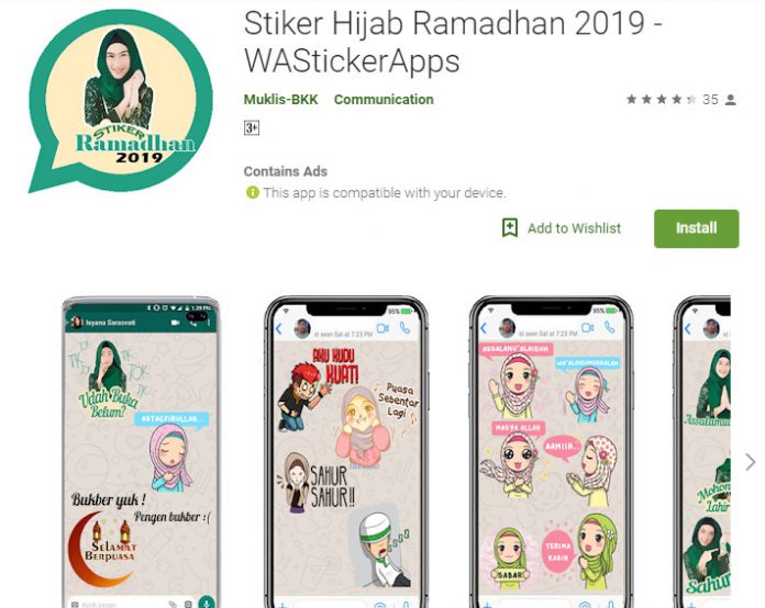 Aneka Aplikasi Stiker Lebaran  Unik Khas Bagi Hari Raya 