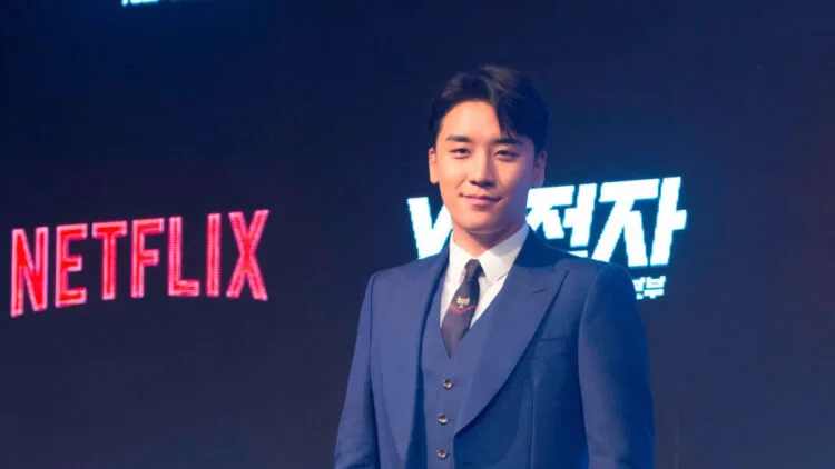 Mandatory Credit: Photo by Aflo/REX/Shutterstock (9921385n)V.I (Seungri) from K-pop boy band BIGBANG, attends a press conference for upcoming sitcom 'YG Future Strategy Office'.YG Future Strategy Office press conference, Seoul, Korea - 01 Oct 2018The mcokumentary show is set to premiere on Netflix.