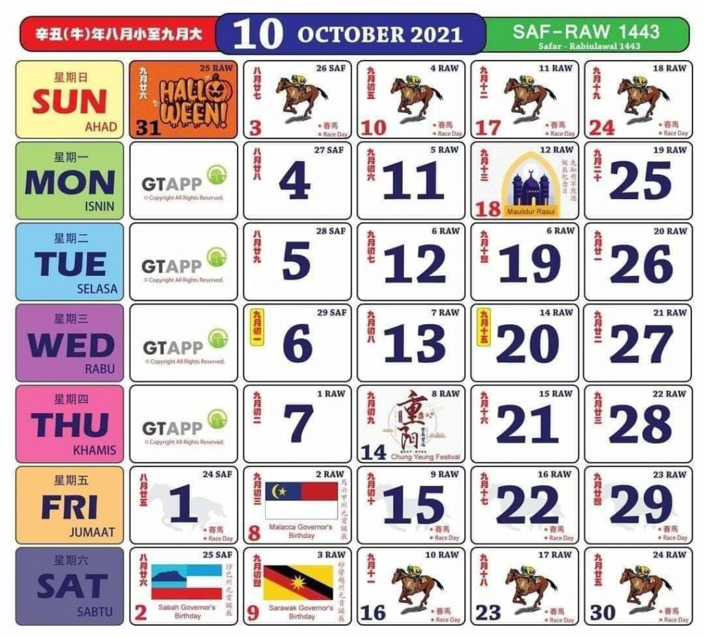2021 hari islam ini kalendar Kalender Islam