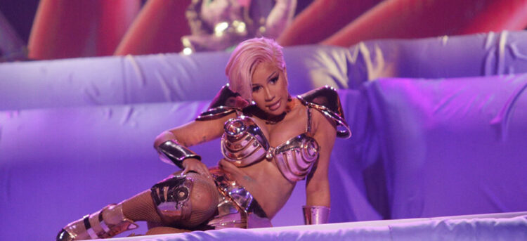 Cardi B and Megan Thee Stallion performing at THE 63rd ANNUAL GRAMMY® AWARDS, broadcast live from the STAPLES Center in Los Angeles, Sunday, March 14, 2021 (8:00-11:30 PM, live ET/5:00-8:30 PM, live PT) on the CBS Television Network and Paramount+. Photo: Francis Specker/CBS ©2021 CBS Broadcasting, Inc. All Rights Reserved.