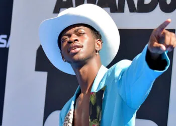 Mandatory Credit: Photo by Richard Shotwell/Invision/AP/Shutterstock (10319948ch)Lil Nas X arrives at the BET Awards, at the Microsoft Theater in Los Angeles2019 BET Awards - Arrivals, Los Angeles, USA - 23 Jun 2019