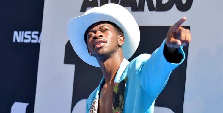 Mandatory Credit: Photo by Richard Shotwell/Invision/AP/Shutterstock (10319948ch)Lil Nas X arrives at the BET Awards, at the Microsoft Theater in Los Angeles2019 BET Awards - Arrivals, Los Angeles, USA - 23 Jun 2019