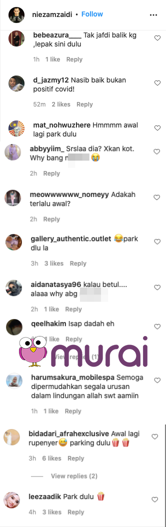 Pelakon Pengarah Pembantu Pengarah Positif Dadah Instagram Pelakon N Dibanjiri Komen Netizen