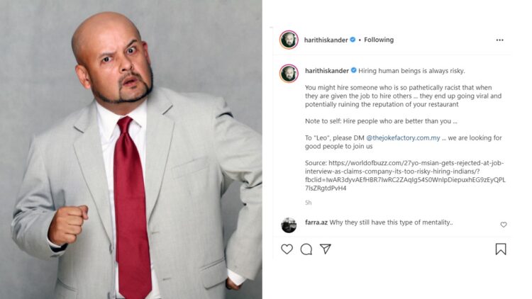 via Instagram Harith Iskander