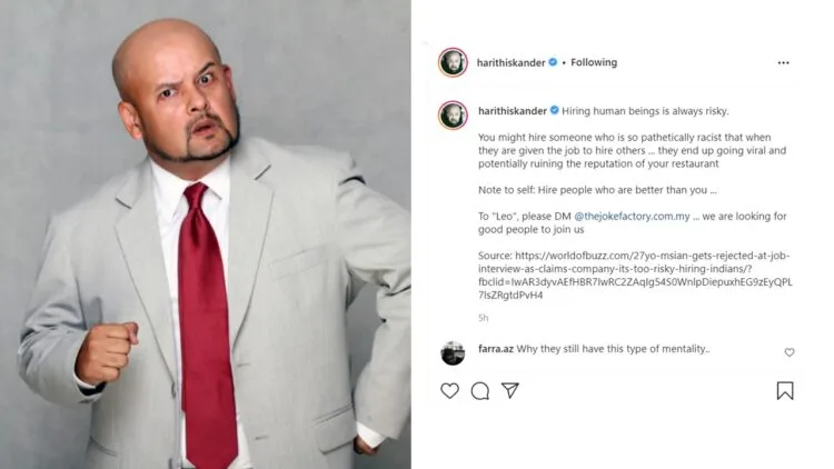 via Instagram Harith Iskander