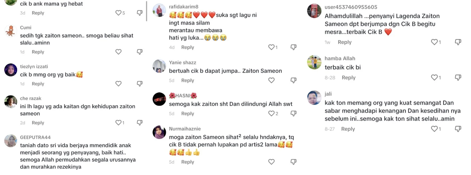 [VIDEO] Cik B Kongsi Momen Bertemu Dengan Zaiton Sameon, Netizen Kagum ...