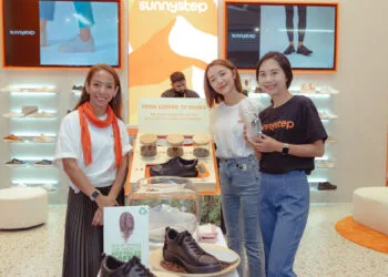 Barisan Tim Sunnystep Dari Kiri, Yani Amiza, Claire Yu dan Mao Ting