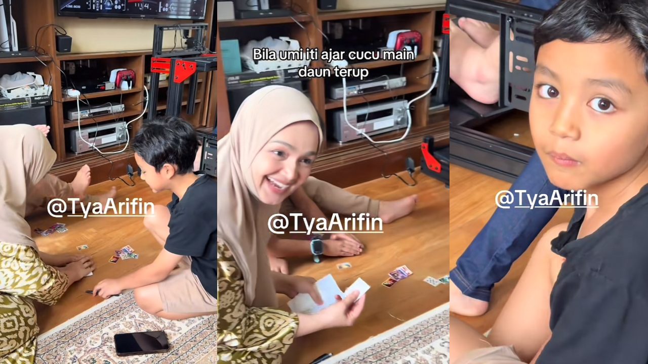 [VIDEO] Gelagat Siti Nurhaliza Main ‘Tepuk Kad’ Bersama Cucu, Raih Perhatian Ramai!