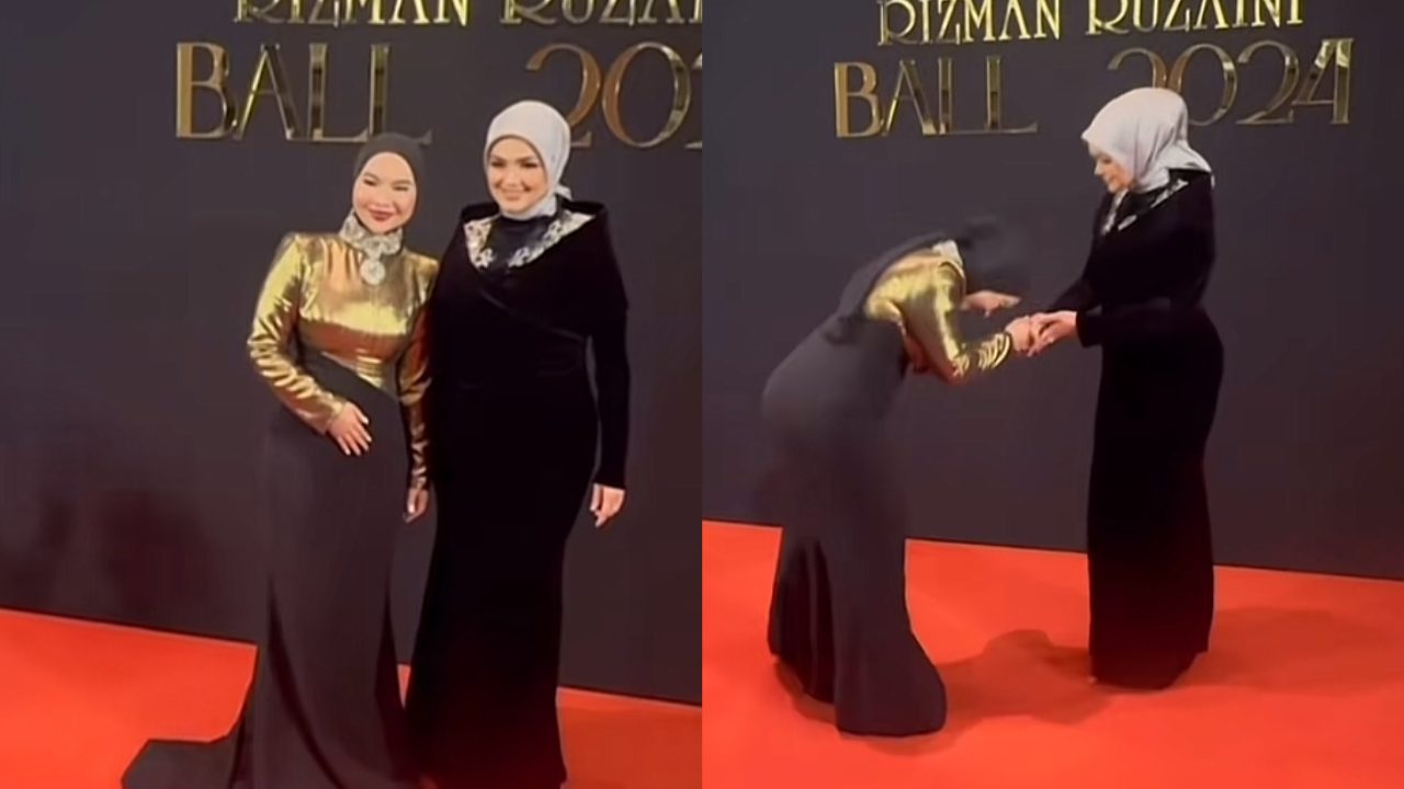 [VIDEO] Gelagat Aina Abdul Bergambar Dengan Siti Nurhaliza, Curi Perhatian Ramai!