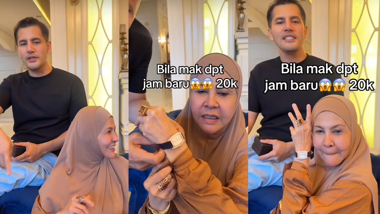 [VIDEO] Aliff Syukri Hadiahkan Bonda Rozita Jam Tangan RM20,000 Raih Perhatian Netizen!