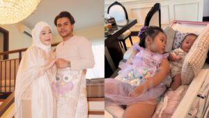 Telatah Rina Mahu Duduk Dalam Stroller, Netizen Terhibur!-“Adik Pun Muka Redha…”