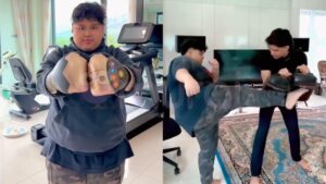 [VIDEO] DSV Kongsi Momen Cik B Belajar Muay Thai Dengan ‘Bodyguard’ Kacak, Curi Perhatian Netizen!