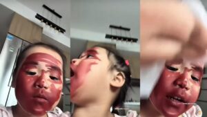 [VIDEO] Gelagat Anak Ernie Zakri, Khawla Makeup Satu Muka, Raih Perhatian Ramai!