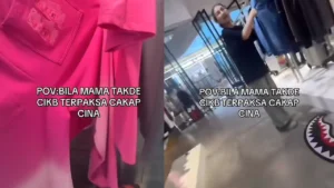 VIDEO Cik B Berbahasa Cina Semasa Beli Baju Dapat Pujian