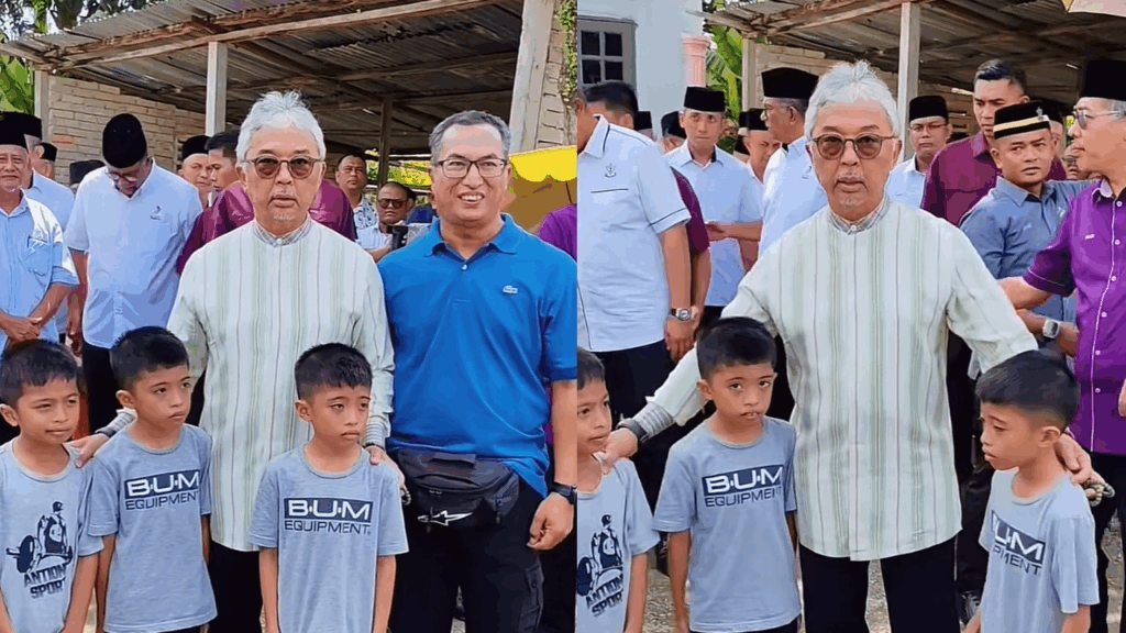 [VIDEO] Sultan Pahang Bergambar Dengan Kanak-Kanak Kembar 3, Rakyat Teruja!