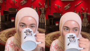 [VIDEO] Netizen Teruja Lihat Gambar Pada Cawan Amira Othman-“Amboi Kak Long..”