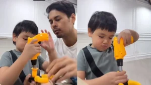 [VIDEO] Aksi Mencuit Hati Afwa Jadi ‘Bob The Builder’-“Comelnya Tukang Baiki Ni”
