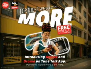 Layan Lebih 400 Drama & Main Game Dalam Satu Apps? Ya, Dengan Tune Talk, Bukan Untuk Semak Baki Jer…