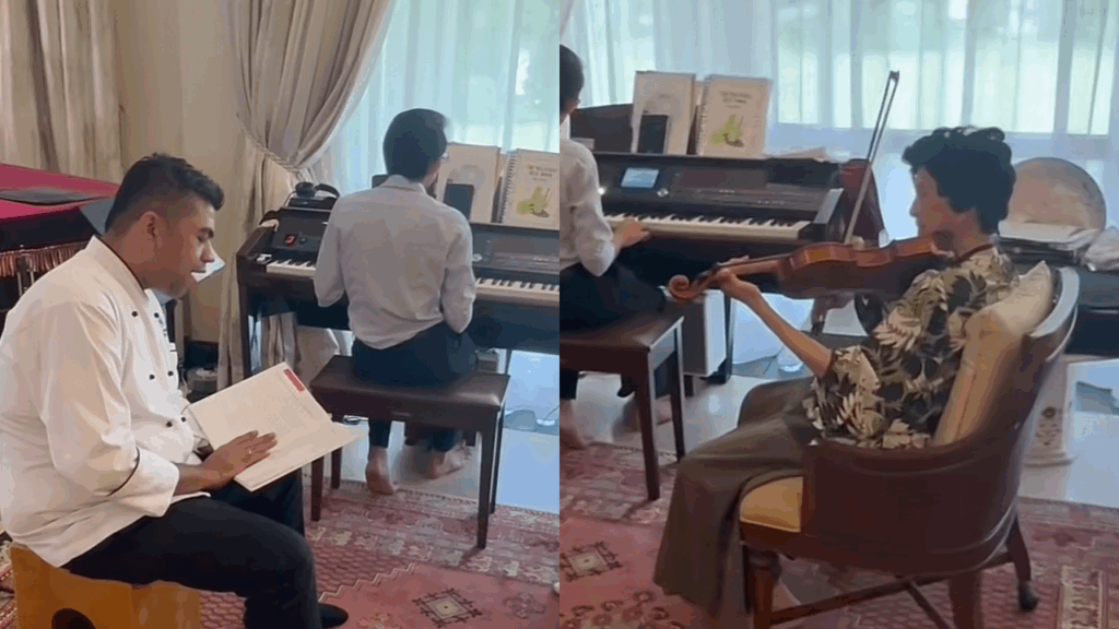 [VIDEO] Tun Hasmah Main Violin Sempena Ulang Tahunnya Yang Ke-99!