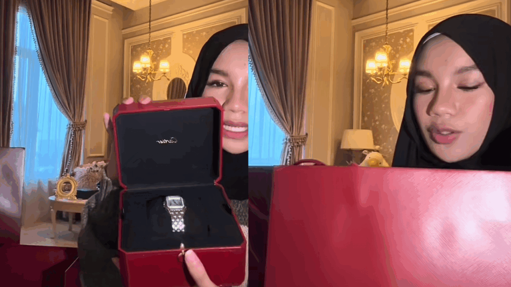 [VIDEO] Qadejah ‘Unboxing’ Jam Tangan Mewah Pemberian Aliff Syukri