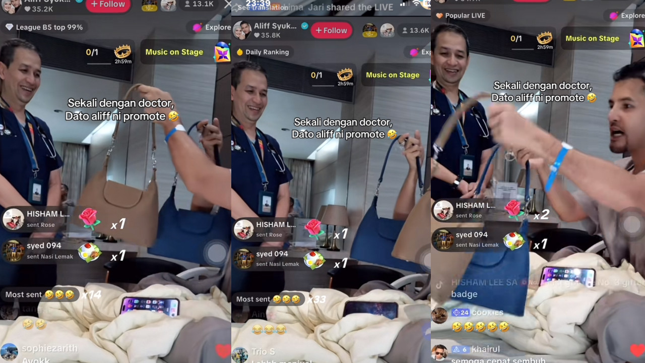 “Aliff Syukri Masuk Hospital, Sempat Dia Jual Barang Dekat Doktor”-Netizen
