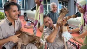 [VIDEO] Gelagat Aliff Syukri ‘Paksa’ Kambing Berniaga Di ‘Live’, Netizen Terhibur!