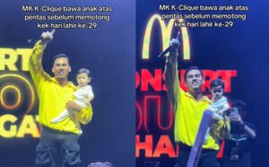 Akhirnya MK K-Clique Dedah Wajah Anak Perempuan, Aya Rayana Di Pentas Konsert