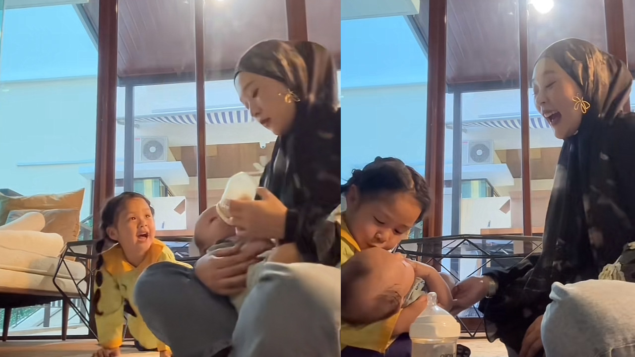 [VIDEO] Telatah Anak Maryam, Rina Dukung Adiknya Buatkan Netizen Teruja