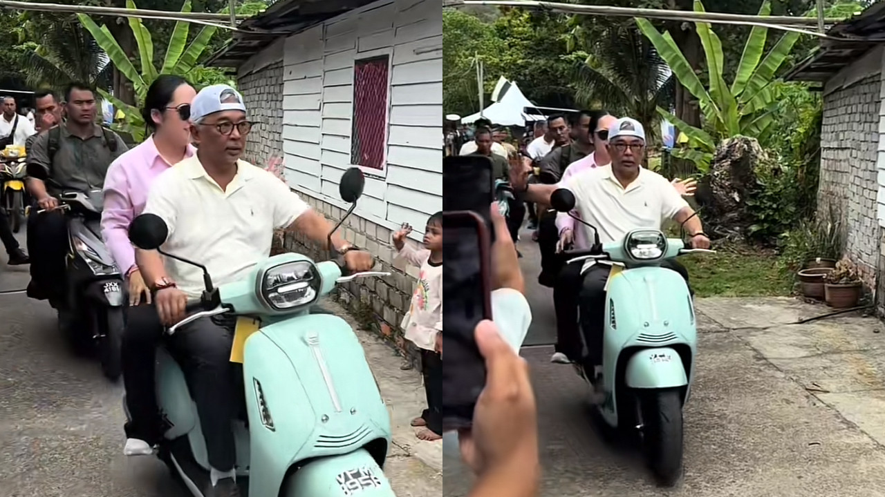 [VIDEO] Sultan Pahang & Tengku Puteri Jihan Menunggang Motosikal, Rakyat Teruja