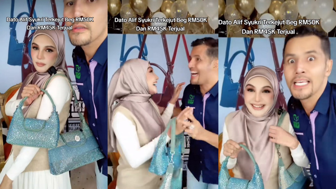 [VIDEO] Aliff Syukri & Isteri Terkejut, Beg Berharga RM50 Ribu Berjaya Dijual!
