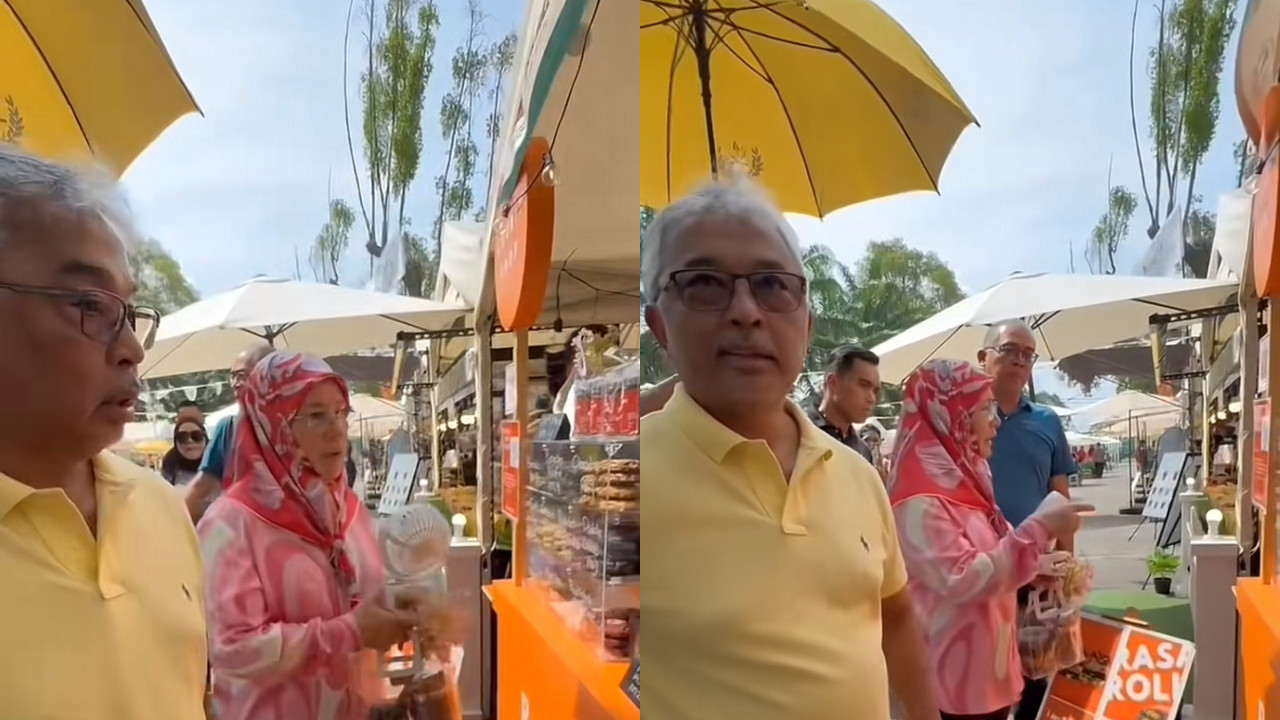 [VIDEO] Telatah Lucu Sultan Pahang & Tunku Azizah Beli Cookies Buatan Rakyat
