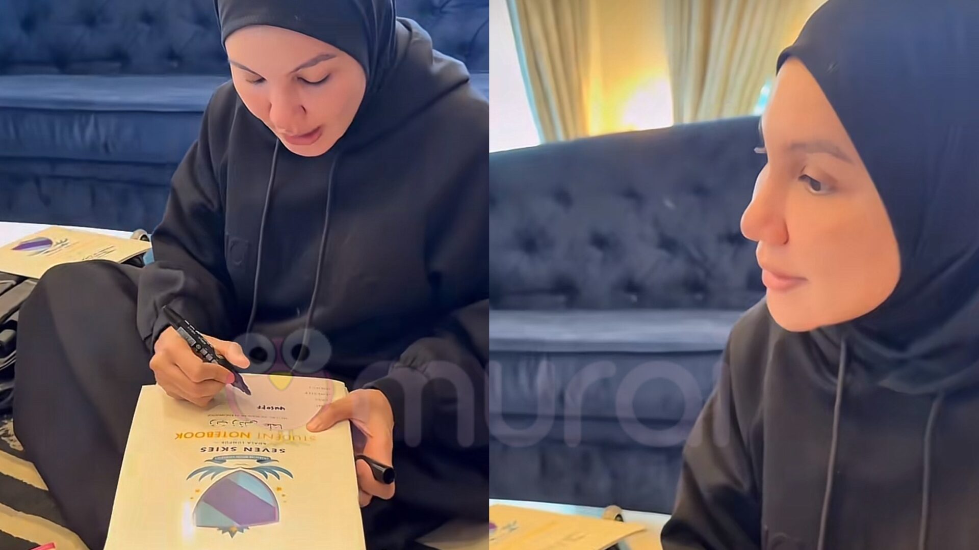 Datin Shahida Tulis Nama Buku Latihan Anak, Lain Pula Yang Netizen Perasan?..-“Orang Kaya Pun Sempoi…”