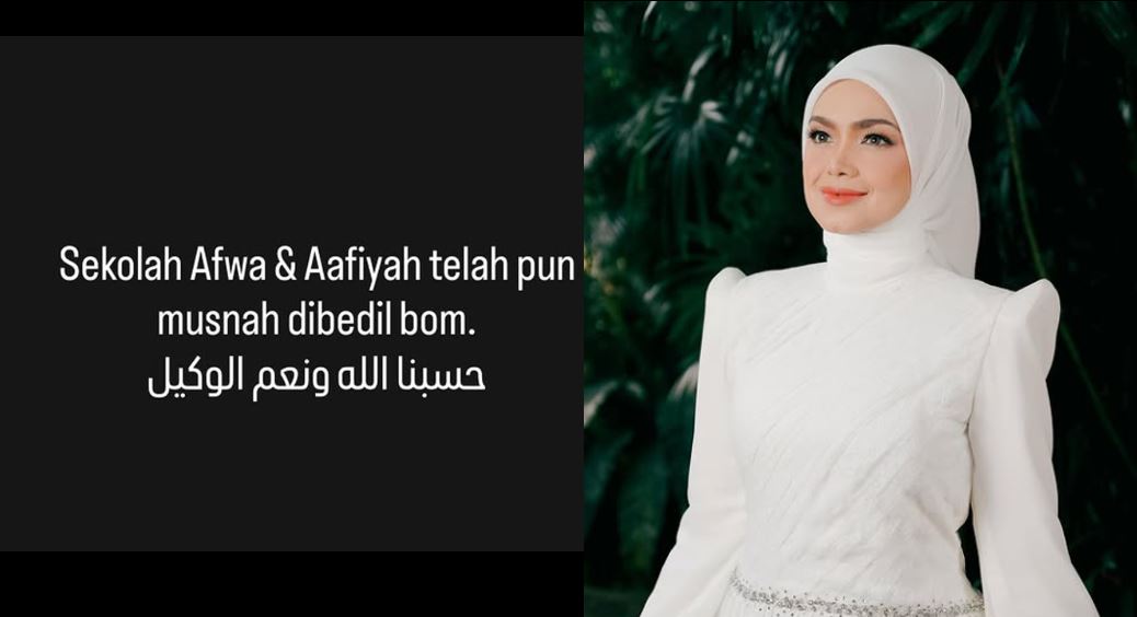 Sekolah Afwa Al-Afiyah di Gaza Musnah Dibedil! Siti Nurhaliza Tetap Tabah & Berjanji Akan Bangkit Semula