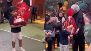 [VIDEO] Gelagat Afwa Jadi ‘Pemberi Hadiah’ Buatkan Netizen Terhibur-“Paling Function Ni”