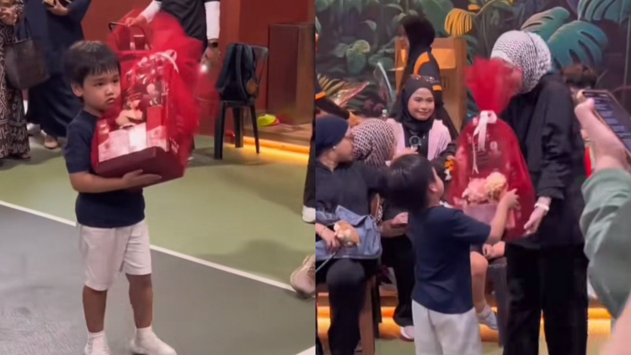 [VIDEO] Gelagat Afwa Jadi ‘Pemberi Hadiah’ Buatkan Netizen Terhibur-“Paling Function Ni”