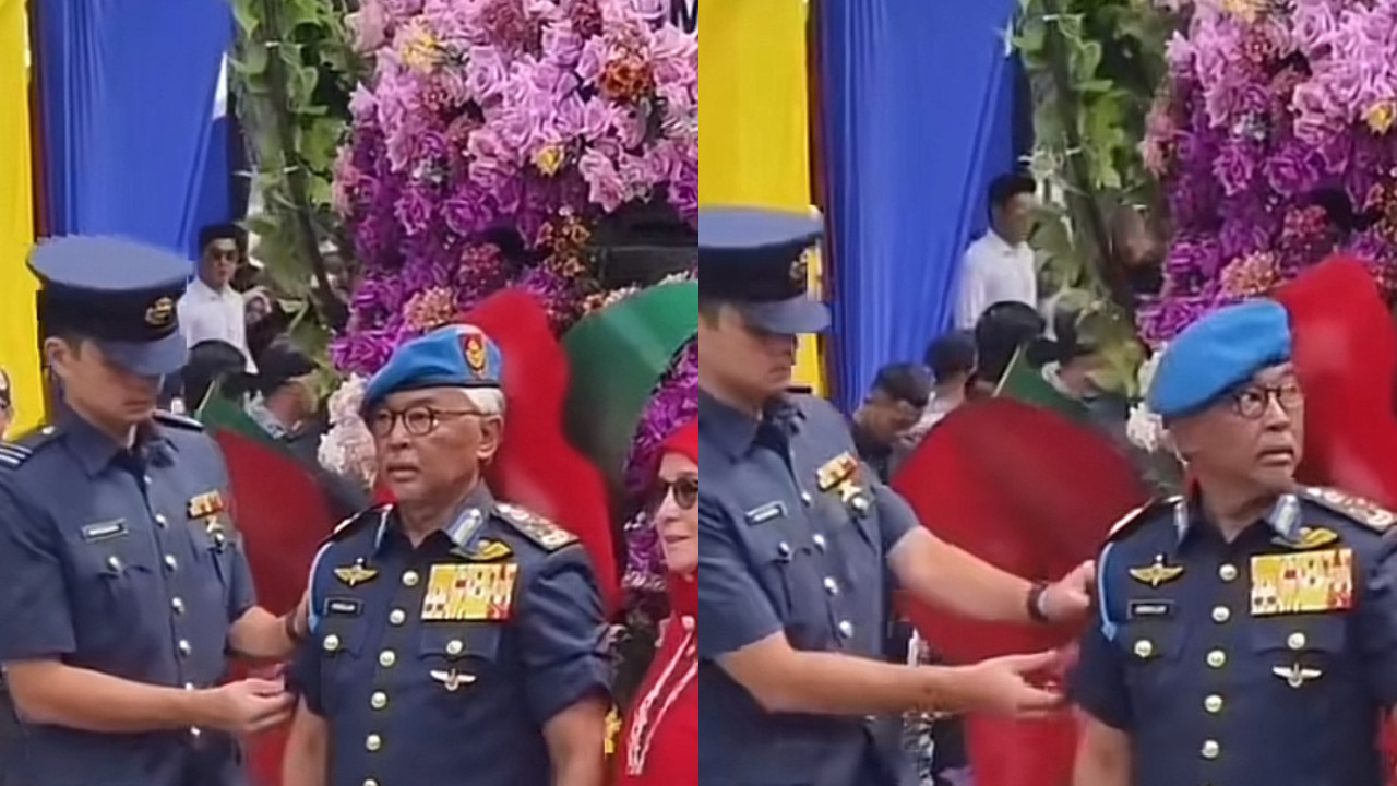 [VIDEO] Aksi Tengku Hassanal Betulkan Baju Sultan Pahang Buatkan Netizen Teruja
