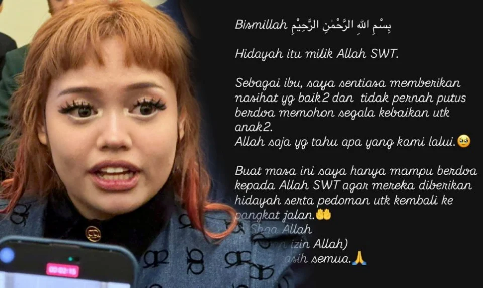Nora Ariffin Hanya Mampu Berdoa, Anak Perempuan Pilih Buka Tudung