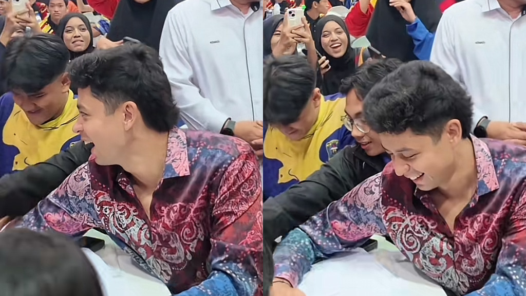 [VIDEO] Tengku Hassanal Beramah Mesra Dengan Pelajar SPM-“First Time Nampak Tengku Ketawa Besar”