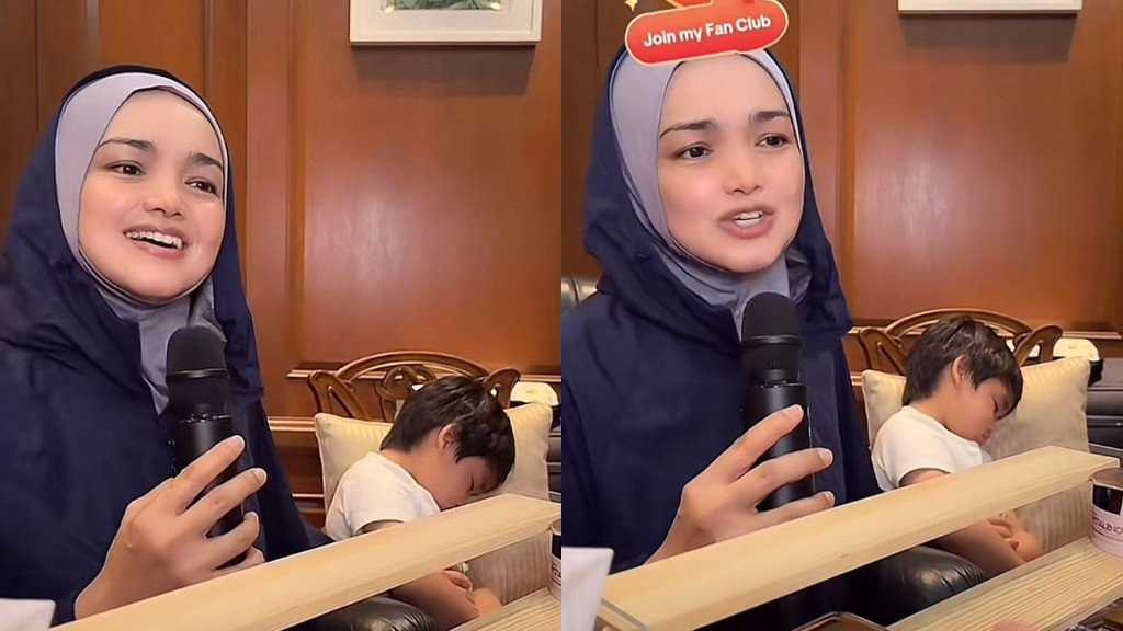 [VIDEO] Telatah Afwa Tidur Semasa Siti Nurhaliza Sedang Live, Buatkan Netizen Terhibur