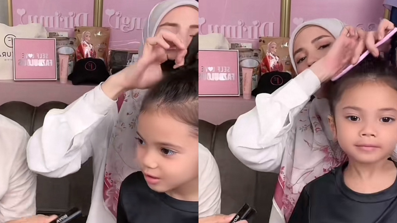 [VIDEO] Peminat Puji Fazura Siapkan Fatima Sebelum berjumpa Dengan Daddy-“Happy Betul Nyama!”