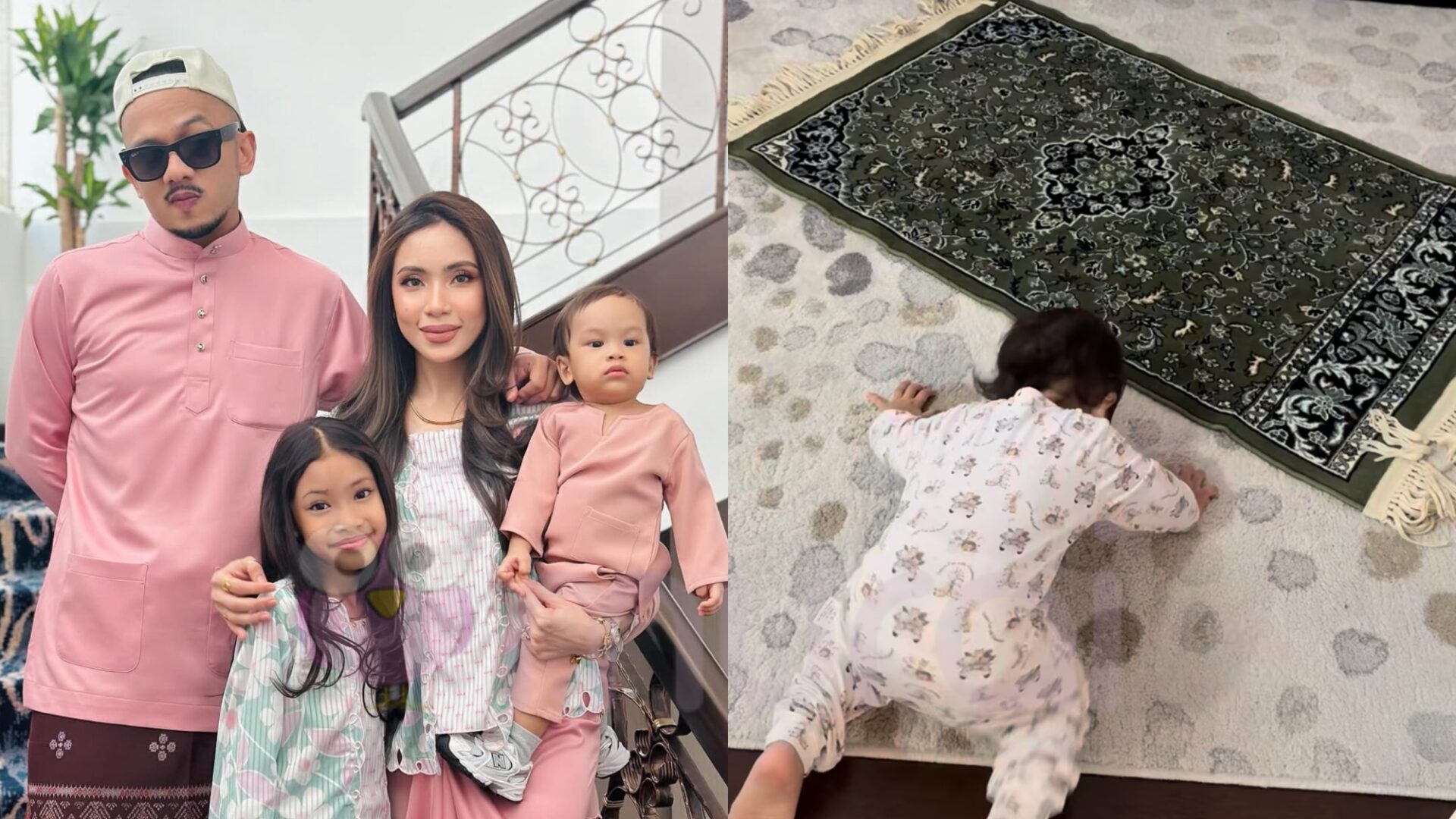 [VIDEO] Gelagat Anak Caprice Mahu Solat, Curi Perhatian Netizen-“Bakal Imam Ni…”