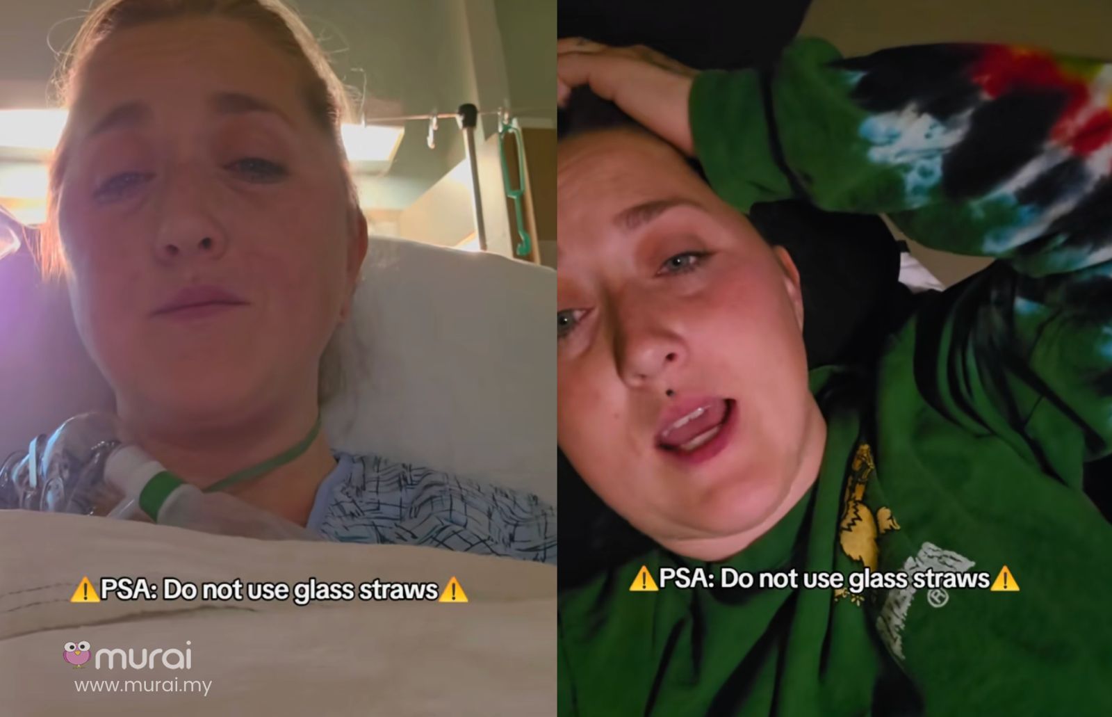 [VIDEO] Straw Kaca Makan Tuan, Wanita Masuk Hospital